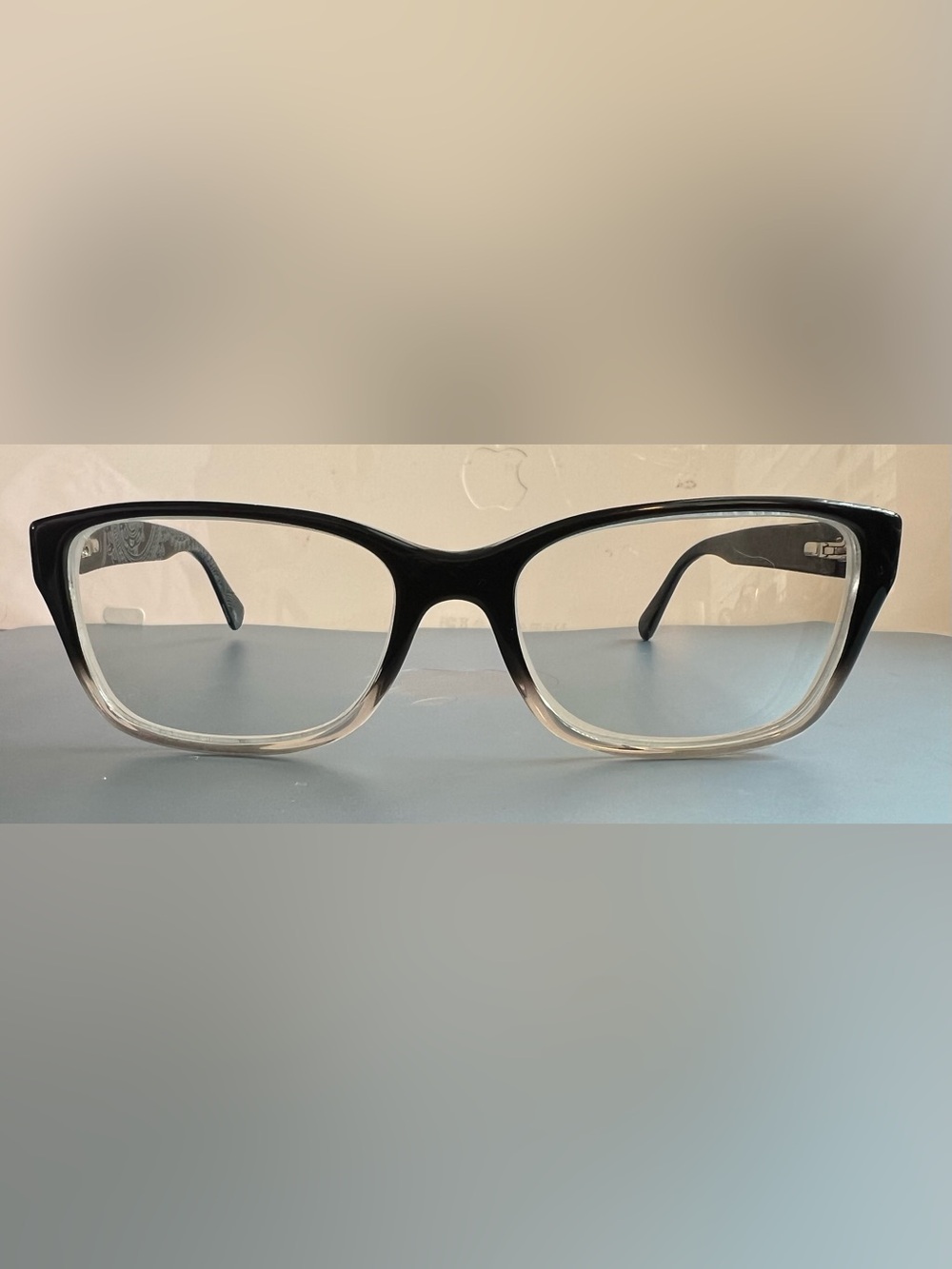 Ralph Ralph Lauren Eyeglasses RA7064
Size 52-16-135 Black Clear Gradient